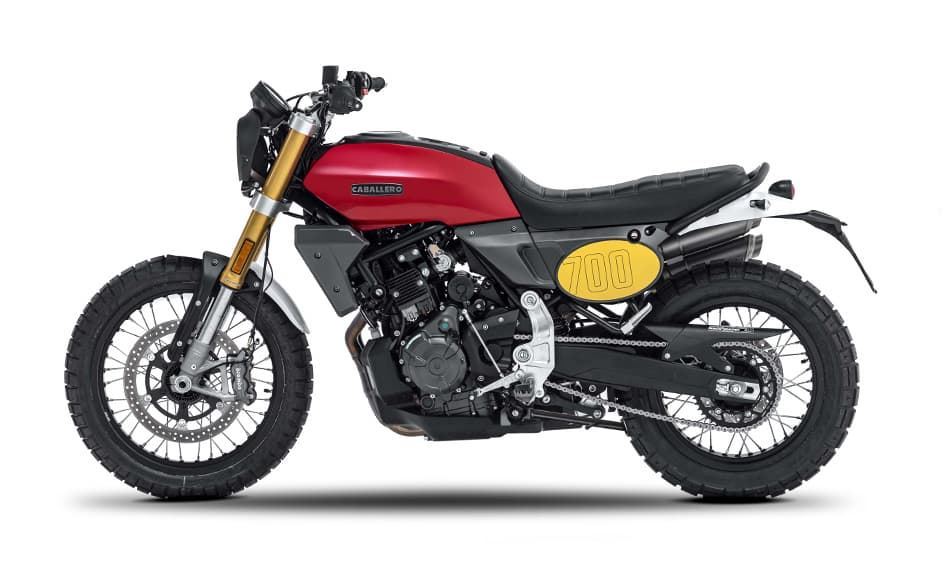 Fantic Caballero 700 Scrambler roja - Imagen 4