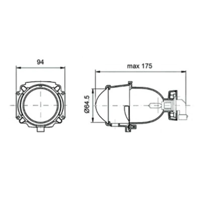 Faro Poliepsoidal delantero universal - Imagen 3