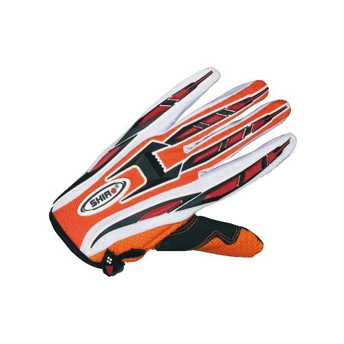 Guantes Shiro Mx 488 negro/naranja - Imagen 1