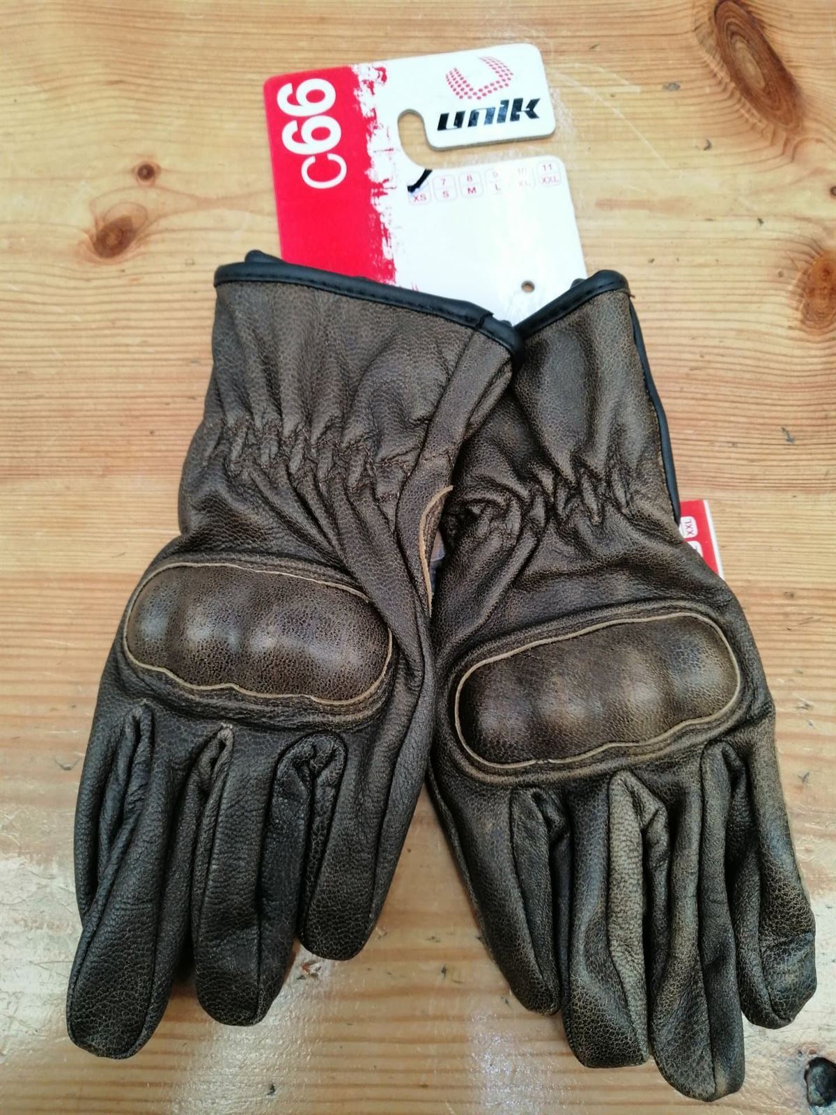 Guantes Unik C-66 marrón - Imagen 3