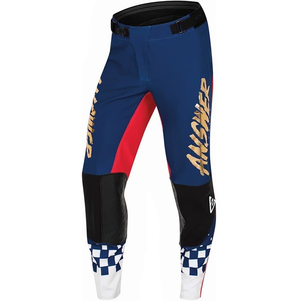 Pantalón Answer Elite Redzone Azul/rojo equipacion ropa moto offroad