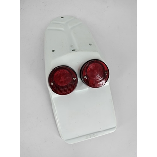 Portamatrículas Acerbis con luces para moto clásica - Imagen 1