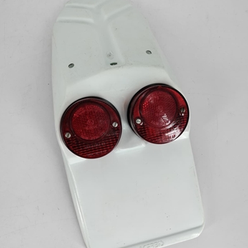 Portamatrículas Acerbis con luces para moto clásica - Imagen 1