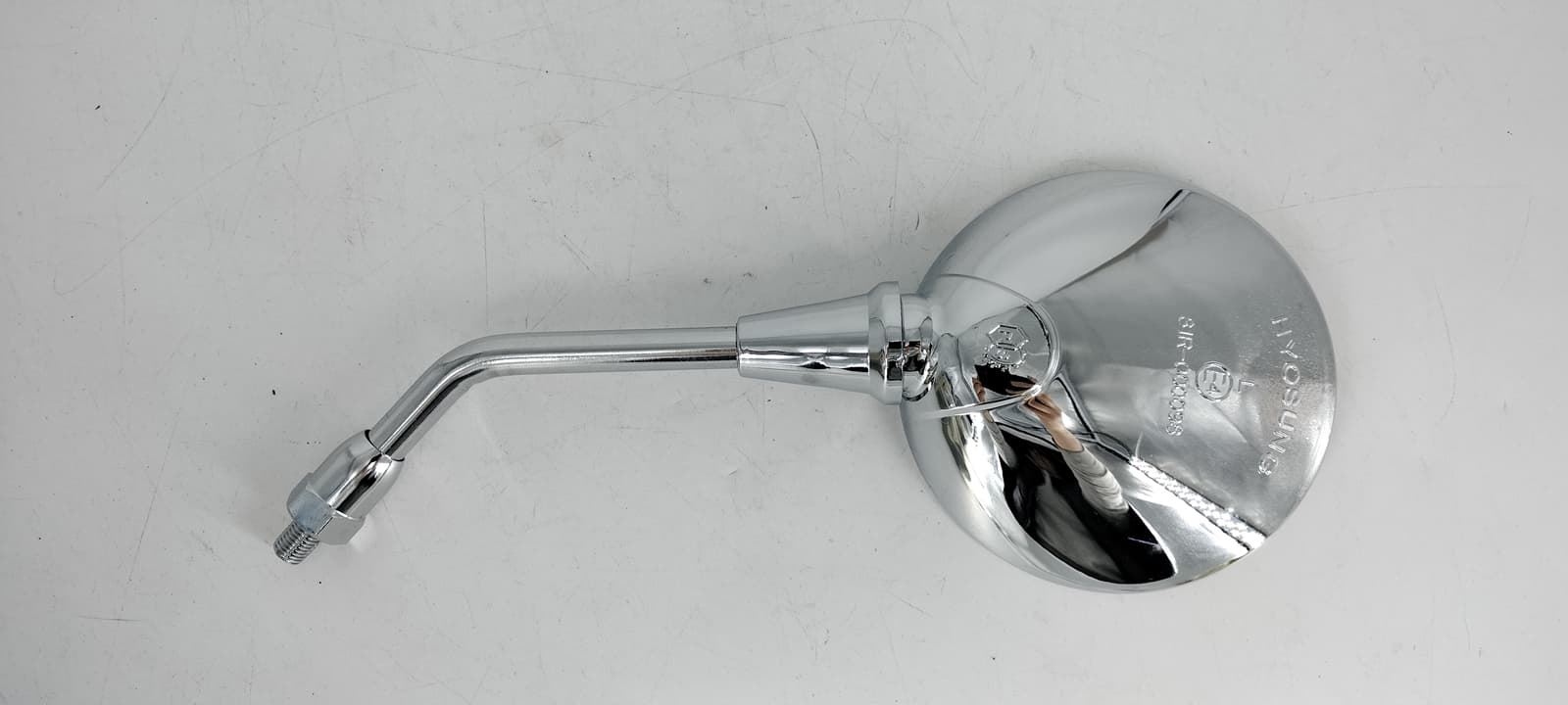 Retrovisor izquierdo cromado Hyosung Aquila - Imagen 2