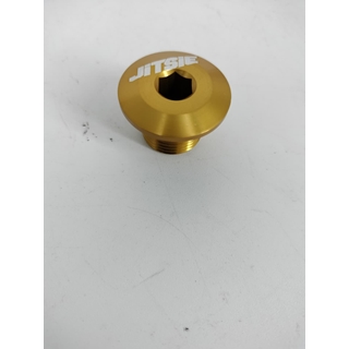 Tuerca eje rueda delantera Jitsie dorada para Gasgas trial - Imagen 1