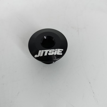 Tuerca eje rueda delantera Jitsie negra para Gasgas trial - Imagen 2