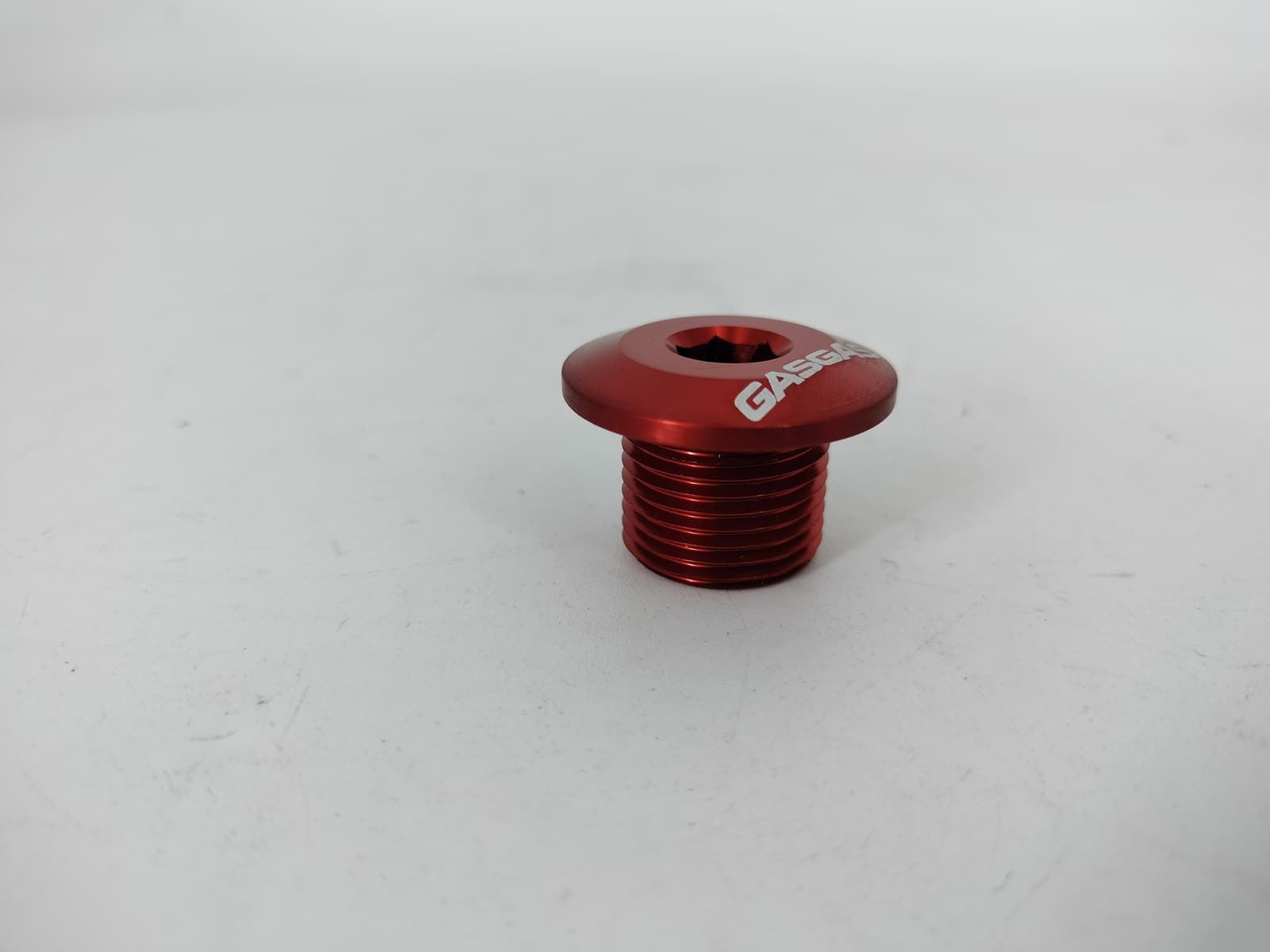 Tuerca eje rueda delantera Jitsie rojo para Gasgas trial - Imagen 2